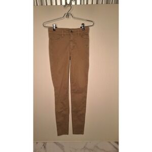 American Eagle Tan Khaki Stretch Skinny Pants Womens Size 0 Regular